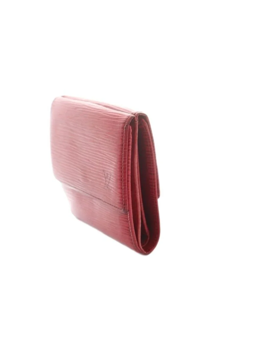 Louis Vuitton Epi Trifold Wallet Coin Purse Leather LV Logo Red
